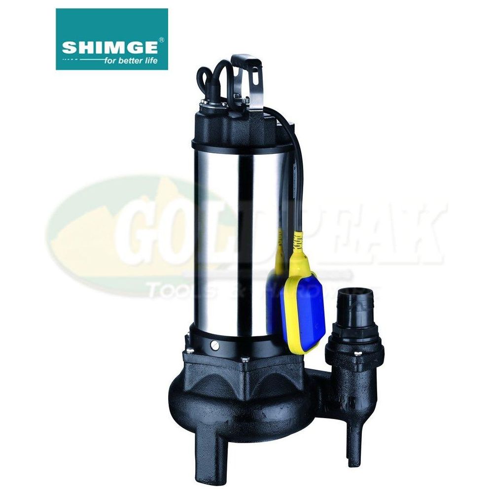 Shimge WQ(D)S Stainless Steel Submersible Sewage Pump - Goldpeak Tools PH Shimge