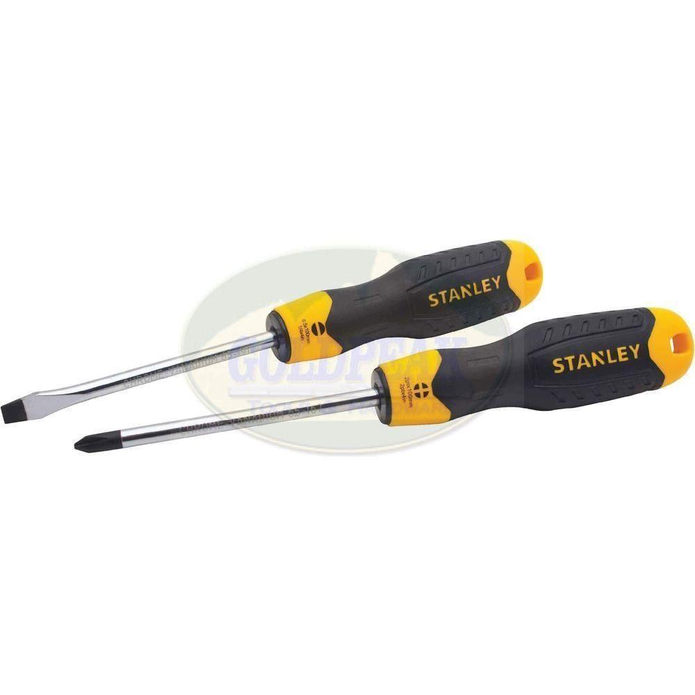 Stanley Cushion Grip Screw Driver 2 pcs. Set - Goldpeak Tools PH Stanley