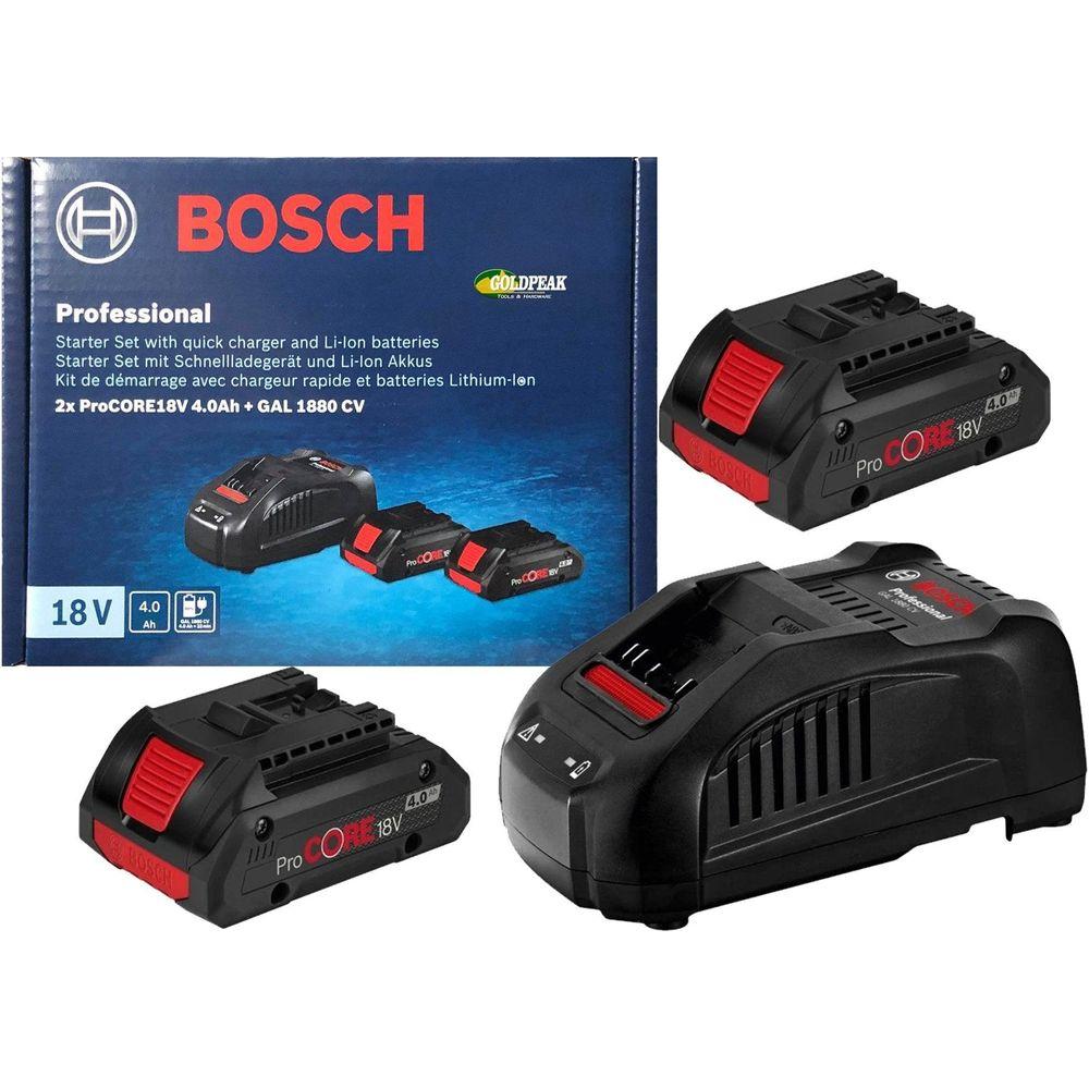 Bosch AL 1860 18v Cordless Battery Charger and 2 x CoolPack Li-ion