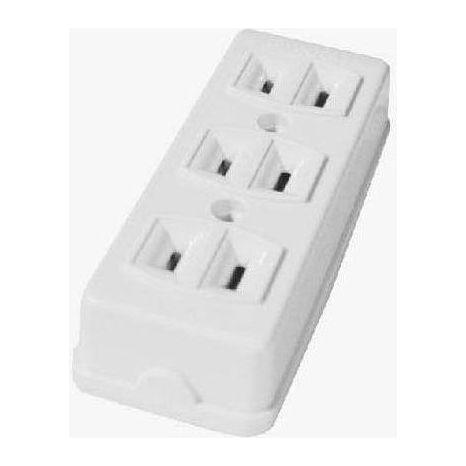 Omni STO-003 Spring Type Outlet 3-Gang 10A 250V | Omni by KHM Megatools Corp.