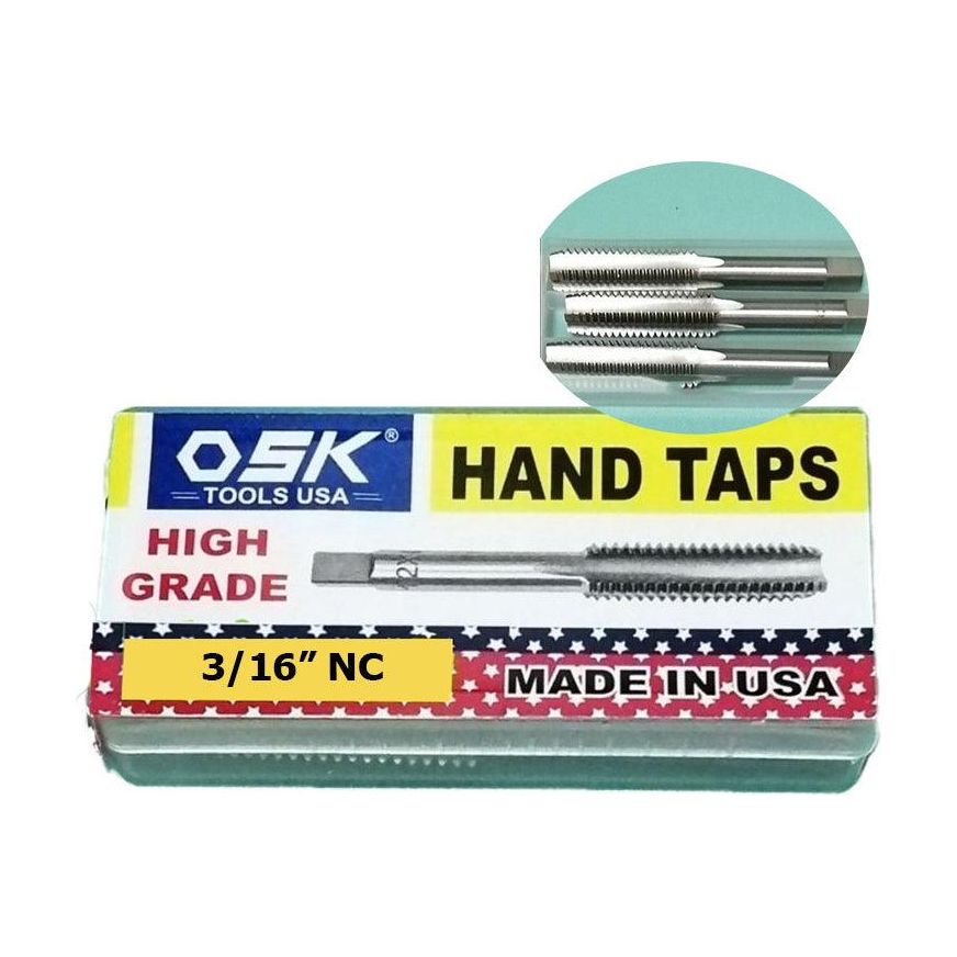 OSK Hand Tap Set (Inches/English Thread)