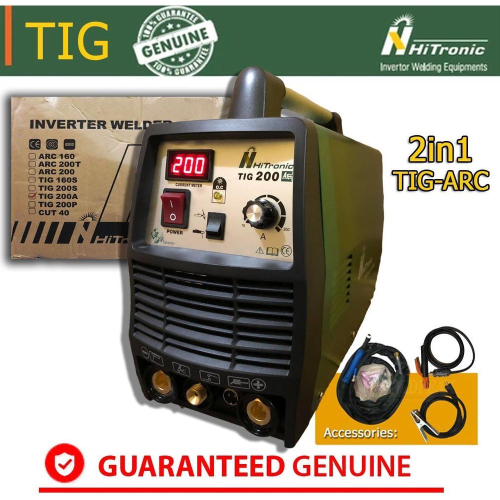 Hitronic TIG 200CT / 200A Welding Machine 2in1 TIG ARC - Goldpeak Tools PH Hitronic