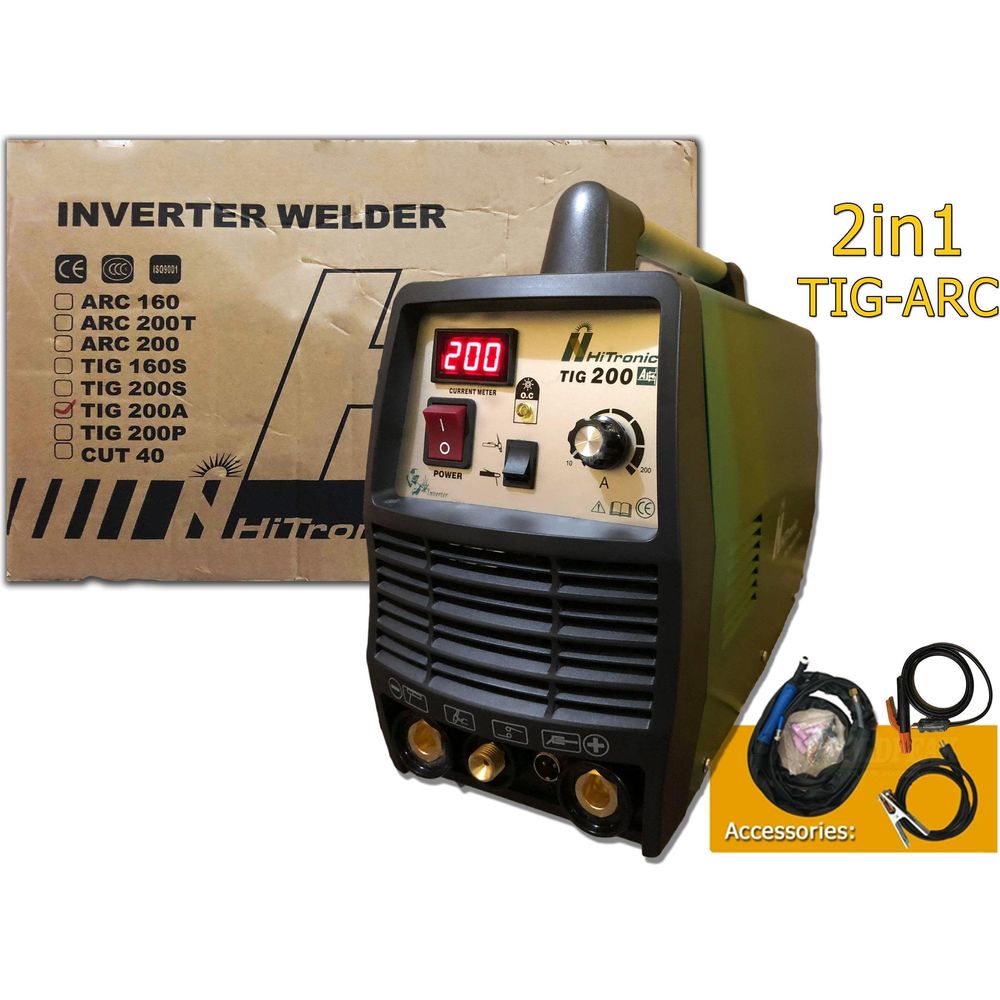 Hitronic TIG 200CT / 200A Welding Machine 2in1 TIG ARC - Goldpeak Tools PH Hitronic