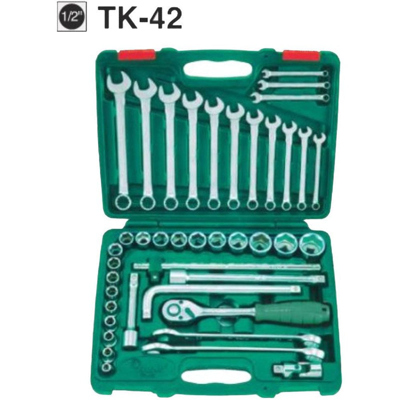 Hans TK-42 42pcs. Socket & Combination Wrench Set 1/2' Drive | Hans by KHM Megatools Corp.