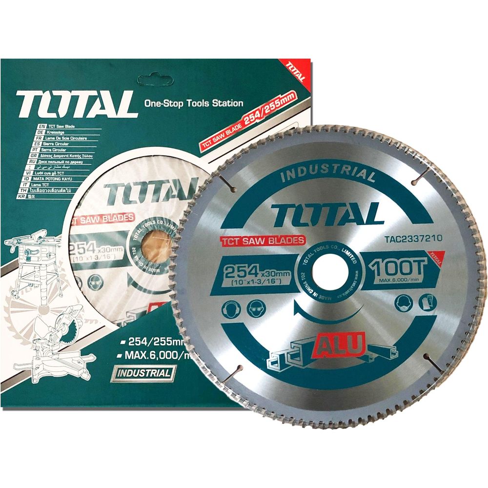 Total TAC2337210 Circular Saw Blade 10" for Aluminum - Goldpeak Tools PH Total