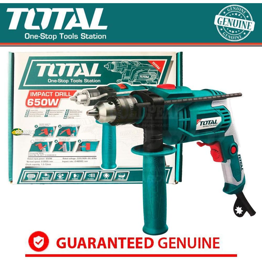 Total TG1061336 Impact Drill / Hammer Drill - Goldpeak Tools PH Total