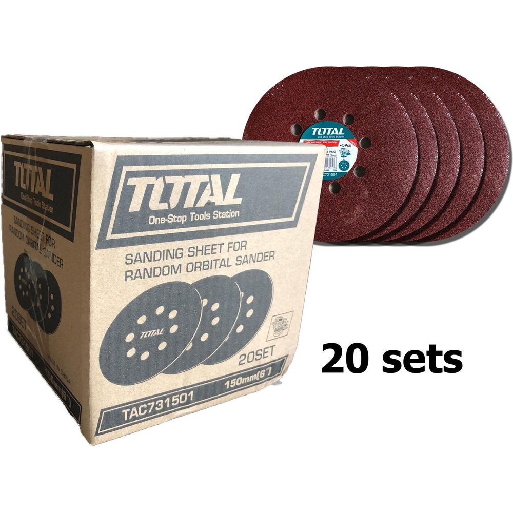 Total TAC731501 Velcro Sanding Disc 6" - Goldpeak Tools PH Total