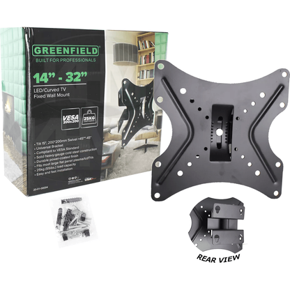 Greenfield LED-802 Fixed TV Wall Mount Bracket 14"-32" - KHM Megatools Corp.