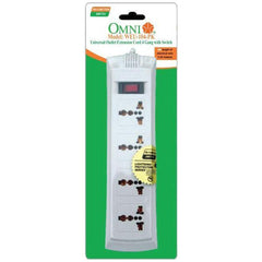 Omni WEU-104 Universal Outlet Extension Cord 4-Gang with Switch | Omni by KHM Megatools Corp.