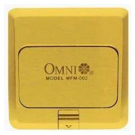 Omni WFM-002 Floor Mounted Outlet Square 16A 25V - Duplex Outlet | Omni by KHM Megatools Corp.