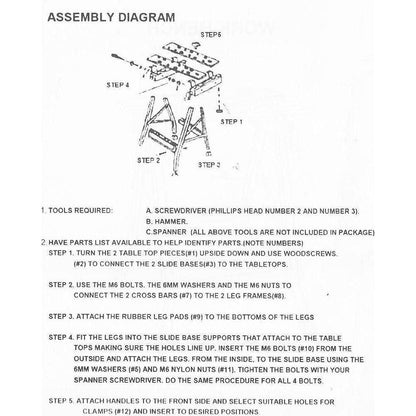 Hokage WB007 Work Bench with Clamping System - Goldpeak Tools PH Hokage