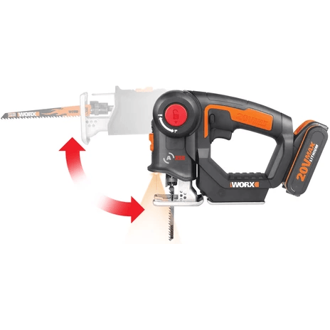 Worx WX550 20V 2in1 Saw Cordless Reciprocating Saw Jigsaw