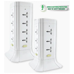 Omni WTE-512 Universal Tower Extension Cord 12 Gang with Switch | Omni by KHM Megatools Corp.
