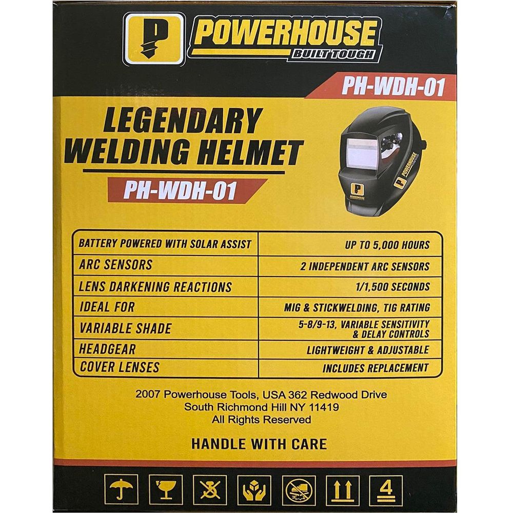Powerhouse PH-WDH-01 Auto Darkening Welding Helmet