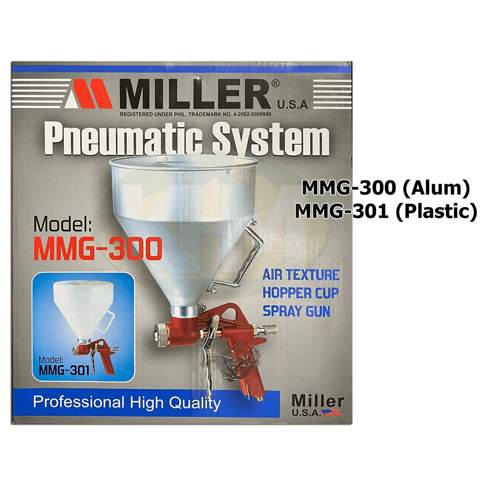 Miller MMG-301 Mortar Gun / Air Texture Hopee Cup Spray Gun (Gravity) [Plastic]