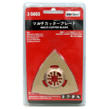 Zekoki Z-5603 Triangle Carbide Grinding Disc (For Oscillating Tool) - Goldpeak Tools PH Zekoki