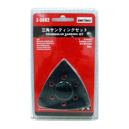 Zekoki Z-5802 Triangular Sanding Set 5pcs (For Oscillating Tool) - Goldpeak Tools PH Zekoki