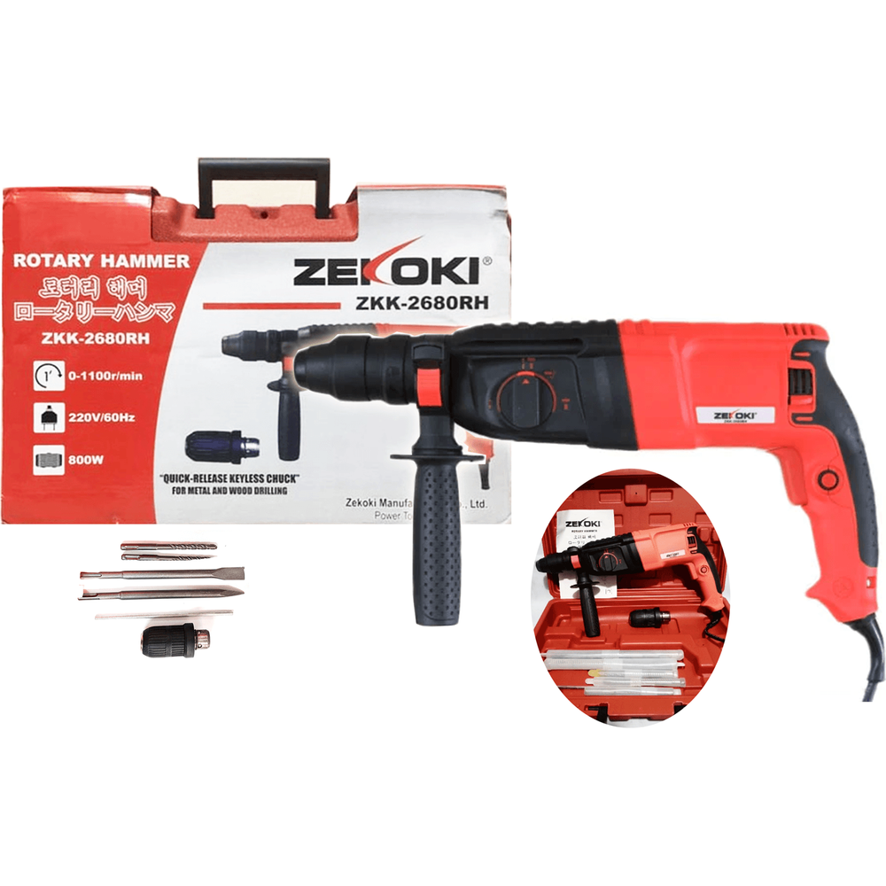 Zekoki ZKK-2680RH SDS-plus Rotary Hammer 800mm 26mm - KHM Megatools Corp. Main image